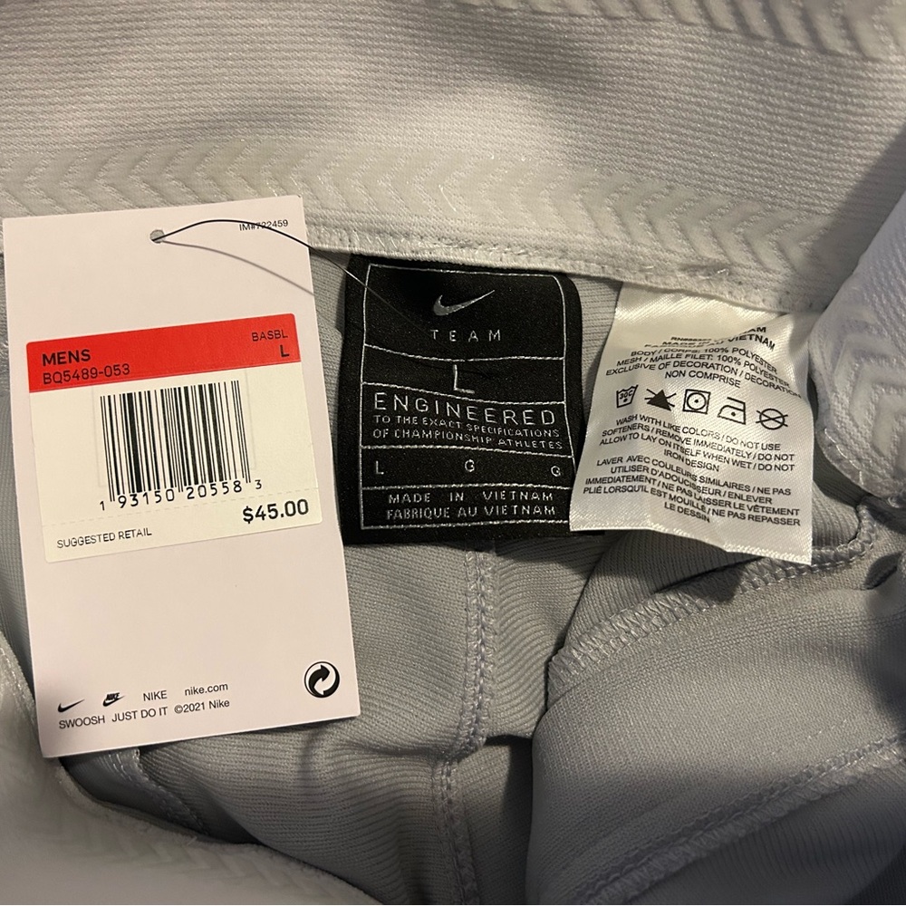 Nike Gray and Red Dress Pants with Sporty Stripe - Picture 4 of 4